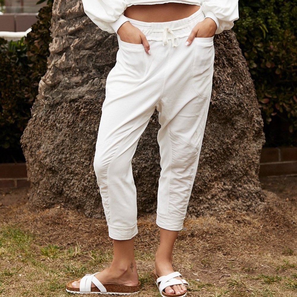 Free People Movement Let It Go Sweatpants White 🤍🏝️☀️